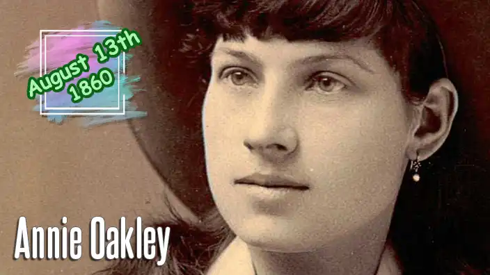Annie Oakley, the legendary American exhibition sharpshooter who became an international star with Buffalo Bill's Wild West.