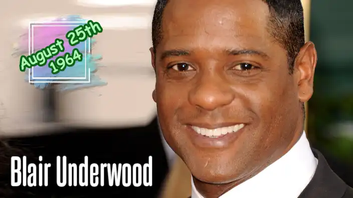 Blair Underwood – Acclaimed television and film actor from L.A. Law.