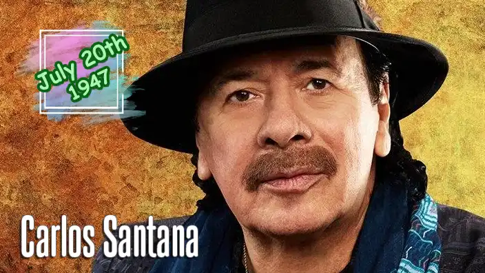 Carlos Santana – Legendary rock guitarist, songwriter, and multi-Grammy winner behind hits like "Smooth" and "Maria Maria".
