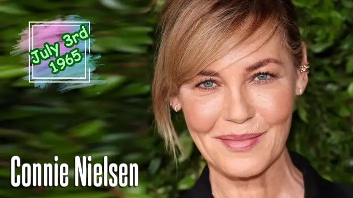 Connie Nielsen, the acclaimed Danish actress known for portraying Lucilla in Gladiator and Queen Hippolyta in the Wonder Woman films.