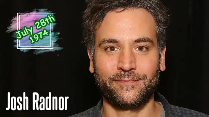 Josh Radnor- globally recognized for playing the main character, Ted Mosby, on the smash-hit, multi-season CBS sitcom How I Met Your Mother