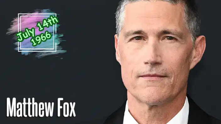 Matthew Fox, known for his leading roles as Charlie Salinger in Party of Five and Dr. Jack Shephard in Lost.