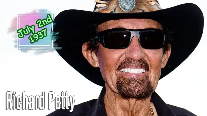 Richard Petty, NASCAR’s King, smiles in his signature hat and sunglasses after a legendary career behind the No. 43 race car.
