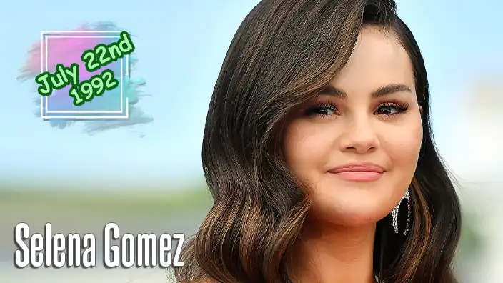 Selena Gomez – Pop singer and Emmy-nominated actress known for Only Murders in the Building.
