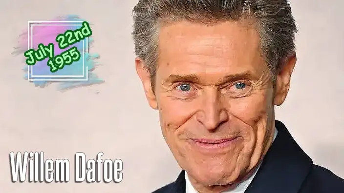 Willem Dafoe – Four-time Academy Award-nominated actor recognized for Platoon, Spider-Man, and Poor Things.