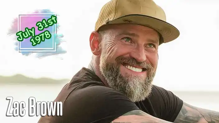 Zac Brown — Multi-platinum country singer and frontman of the award-winning Zac Brown Band.