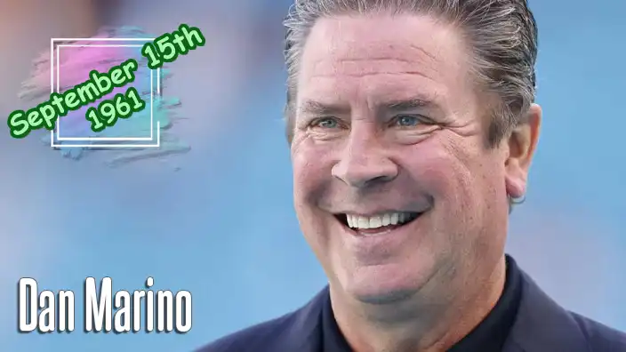 Dan Marino – The Hall of Fame former Miami Dolphins quarterback