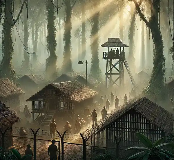 A Prisoner of War Camp deep in the Jungles of ....