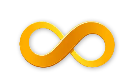 The sign for Infinity on a transparent background