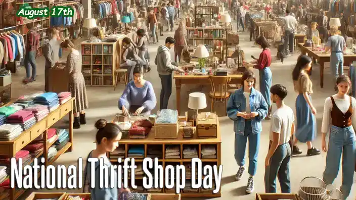 Explore the world of thrift shops on National Thrift Shop Day! Delight in the thrill of vintage finds, the history of secondhand treasures, and the art of thrifting. Happy hunting!