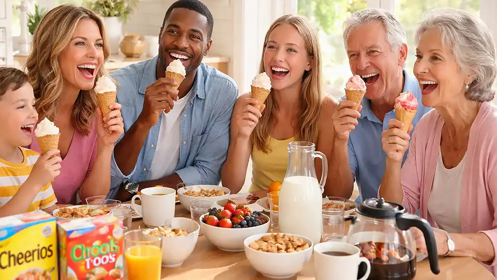 Ice Cream For Breakfast Day