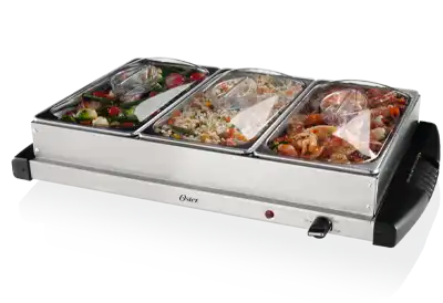 A food warmer, keeping one small part of the Buffet warm