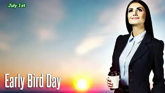 Celebrate Early Bird Day on July 1st, honoring those who rise with the sun. Discover the history, benefits, and humor behind this morning-centric holiday.