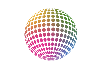 Graphic Disco Ball on a transparent background