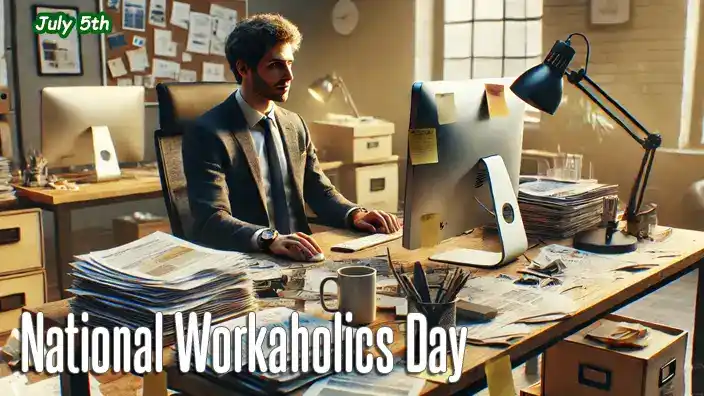 National Workaholics Day on July 5th celebrates those dedicated individuals who thrive on hard work and long hours, embodying a culture that prioritizes productivity and success.