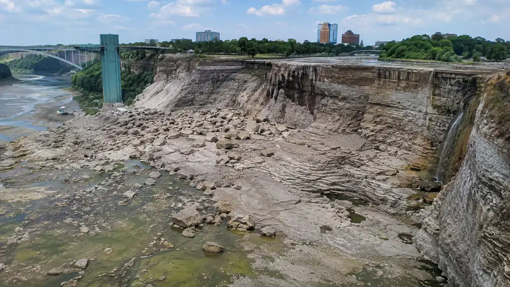 Niagara Falls Runs Dry Day