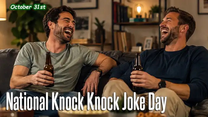 Two friends sit on a comfortable living room couch laughing heartily while enjoying a beer together, surrounded by warm lighting and a cozy evening atmosphere.
