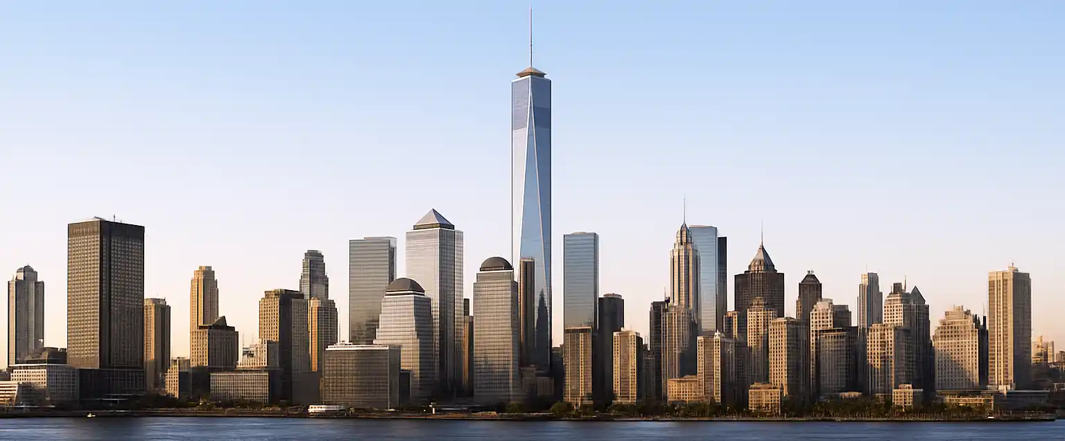 Skyscrapers - A great way to concentrate more into a smaller space. Skyscrapers of different heights reach to the sky. Happy National Skyscraper Day