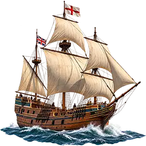 Mayflower Day The Mayflower at sea